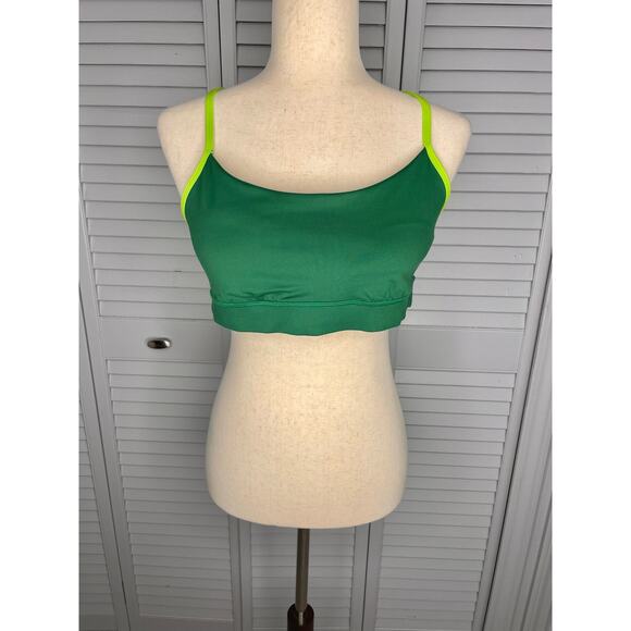 Outdoor Voices Greenpond/Grasshopper green Freeform Bra Sport women's size large - Picture 1 of 7